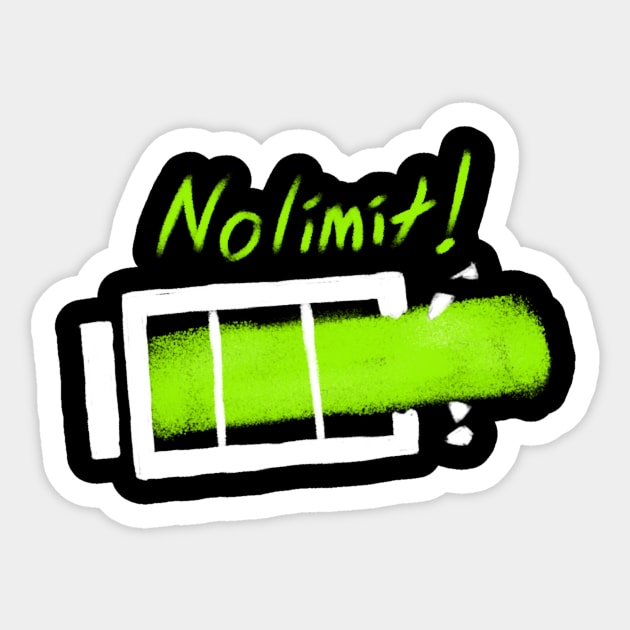 No Limits W/C Sticker by TheRobCalledZeus